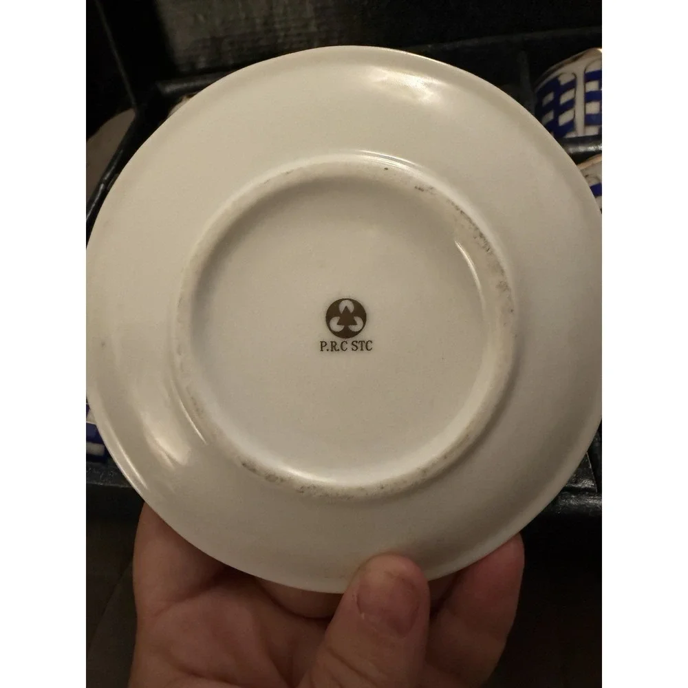 12 Piece Tea/espresso Porcelain Set In Box (6 Total Servings) - Picture 5 of 8